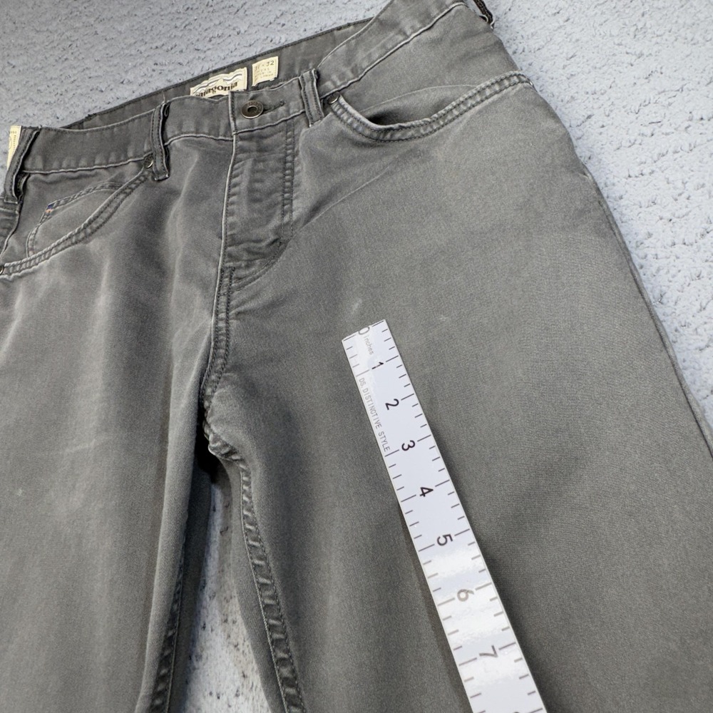 Patagonia Jeans Mens 31x32 Gray Chino Performance Twill Slim Straight Stretch - Picture 8 of 16
